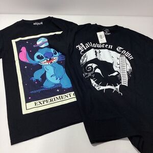 Disney Stitch T-shirt Disney Halloween Town T-shirt Spencer's NWT S